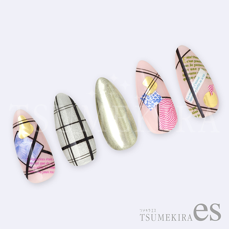TSUMEKIRA ES-LIN-002 es ラインシール 黒
