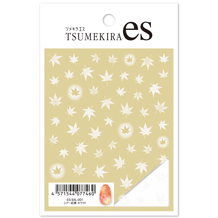 TSUMEKIRA ES-SAL-001 es シアー紅葉 ホワイト