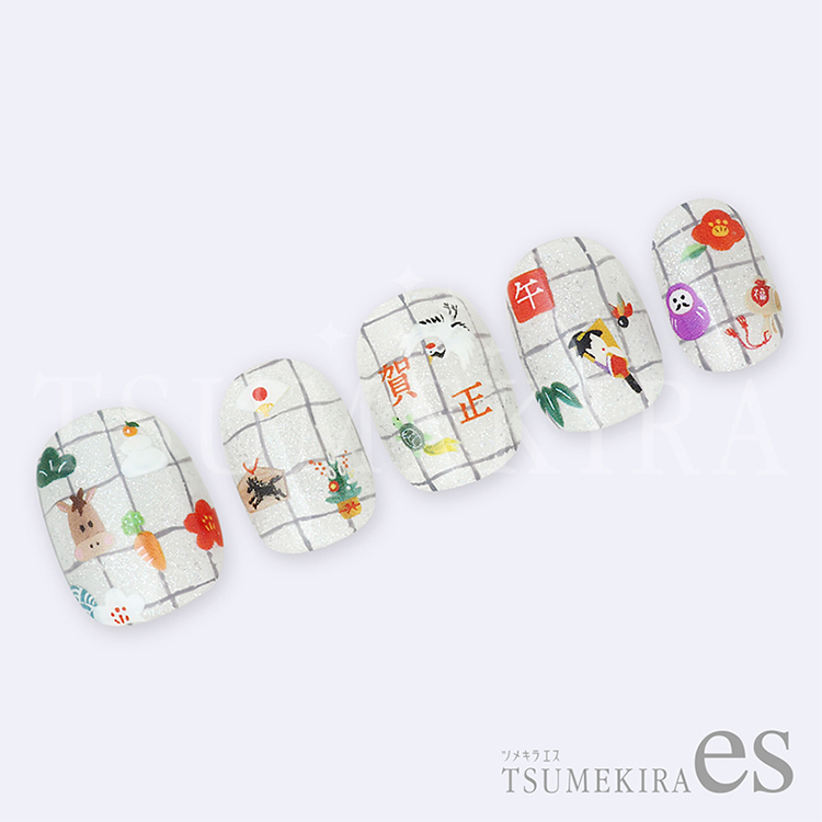 TSUMEKIRA ES-URA-013 es うらなかりかプロデュース おしょうがつ（うま）