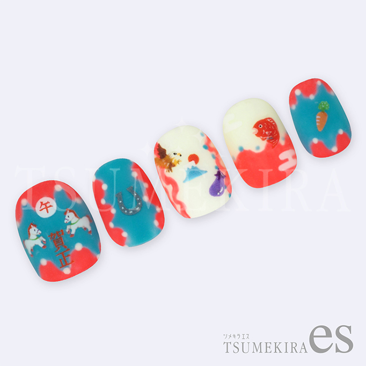 TSUMEKIRA ES-URA-013 es うらなかりかプロデュース おしょうがつ（うま）