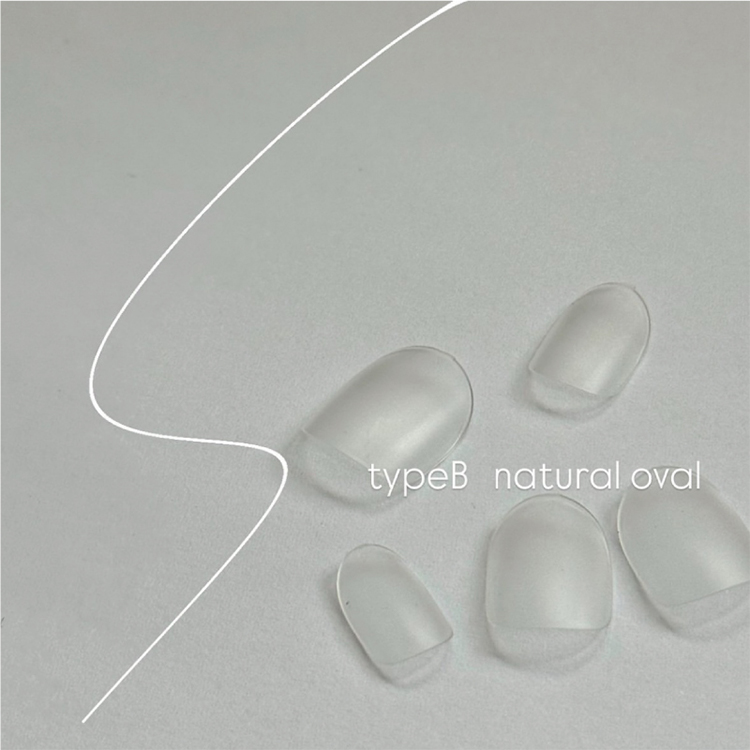 NAIL TIP LABO Natural Oval set