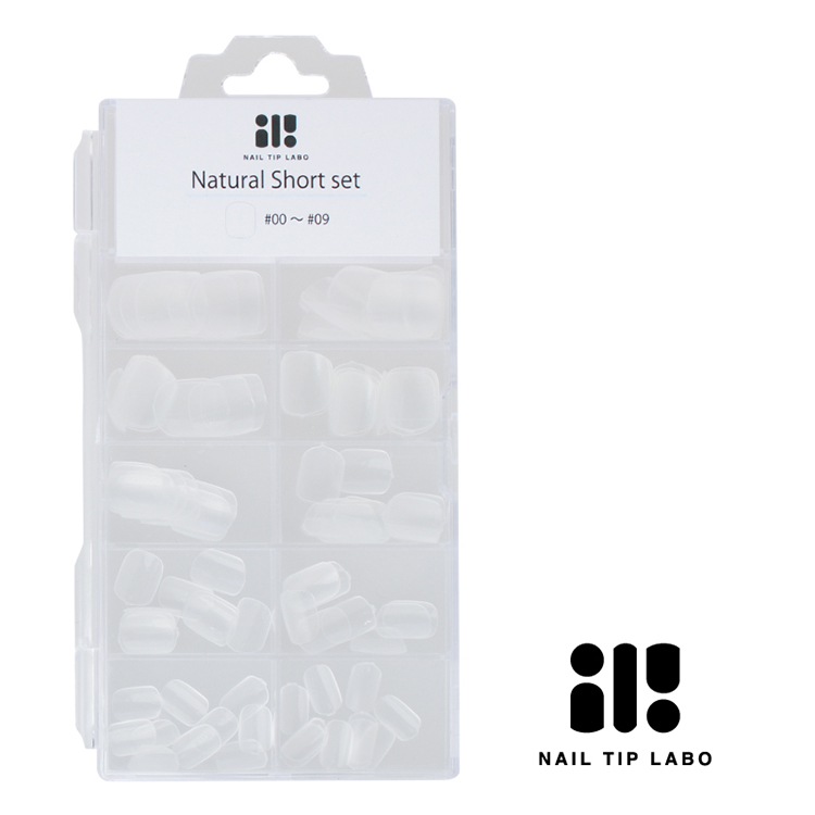NAIL TIP LABO Natural Short set