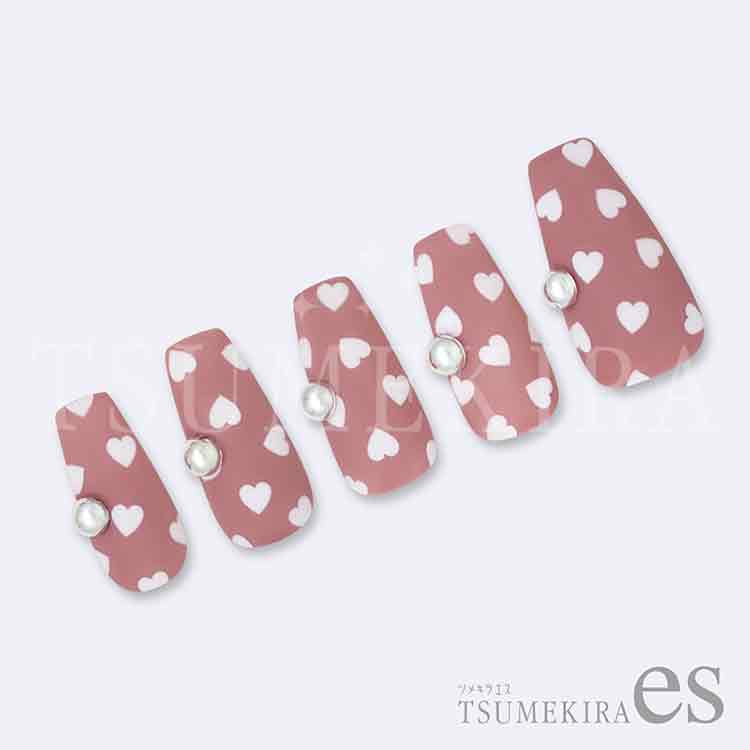 TSUMEKIRA ES-MGN-012 es MEGU NAIL プロデュース MEGUハート WHITE