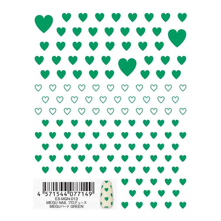 TSUMEKIRA ES-MGN-013 es MEGU NAIL プロデュース MEGUハート GREEN