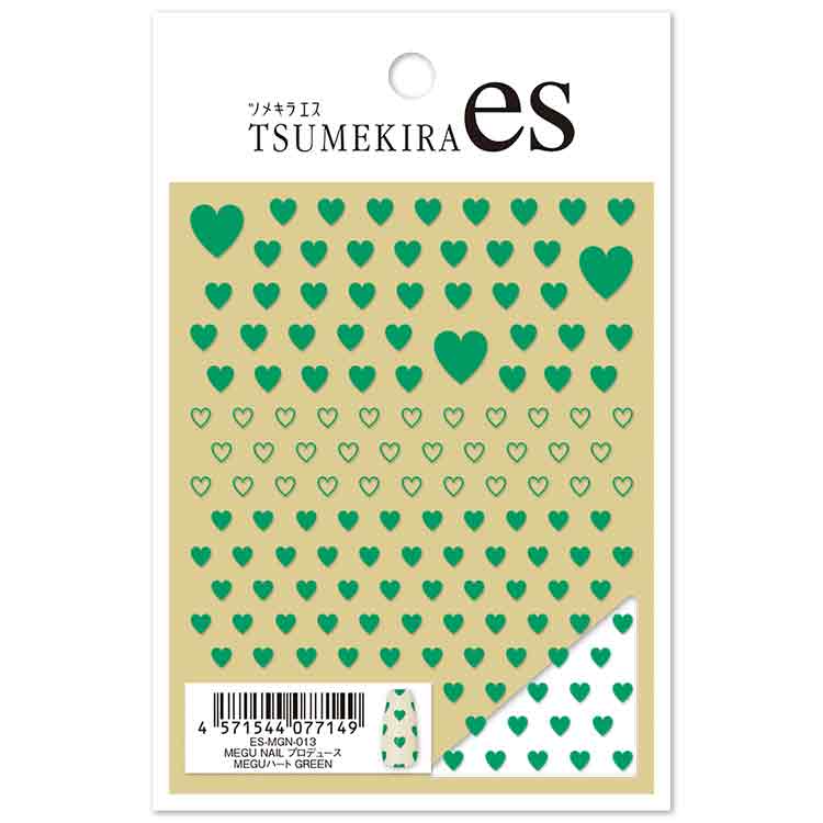 TSUMEKIRA ES-MGN-013 es MEGU NAIL プロデュース MEGUハート GREEN