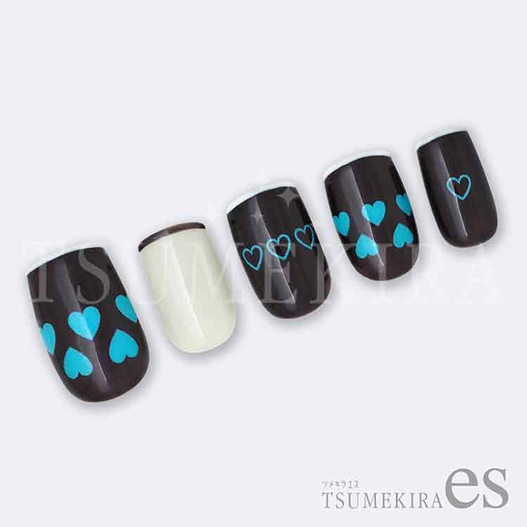 TSUMEKIRA ES-CHT-003 es カラーハート LIGHT BLUE(水色)