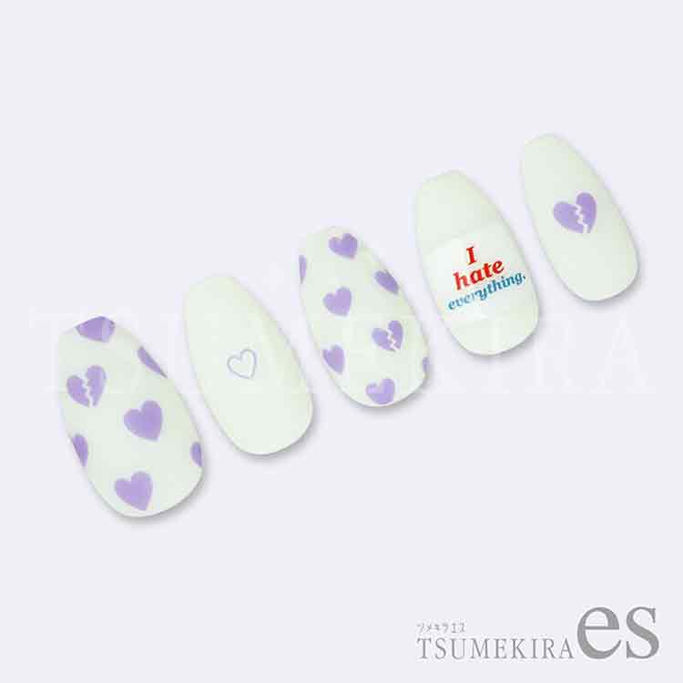 TSUMEKIRA ES-CHT-005 es カラーハート LAVENDER(ラベンダー)