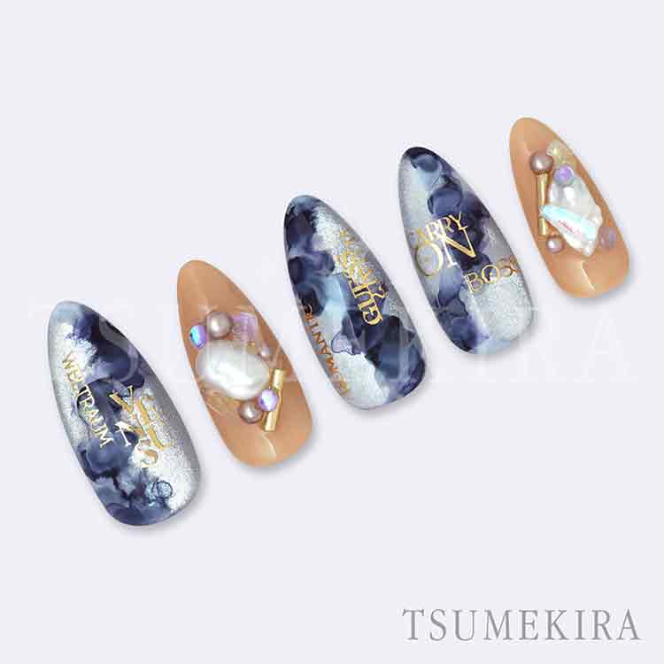 TSUMEKIRA SG-NYM-017 MAYAプロデュース minimoji ゴールド（ジェル専用）