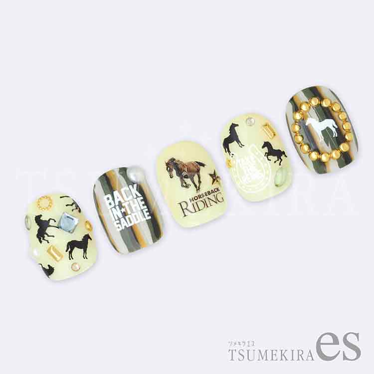 TSUMEKIRA ES-UMA-001 es 馬ネイルシール