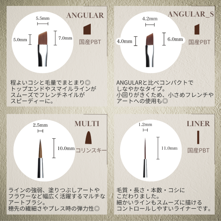 Sofirah ジェルブラシ ANGULAR_S