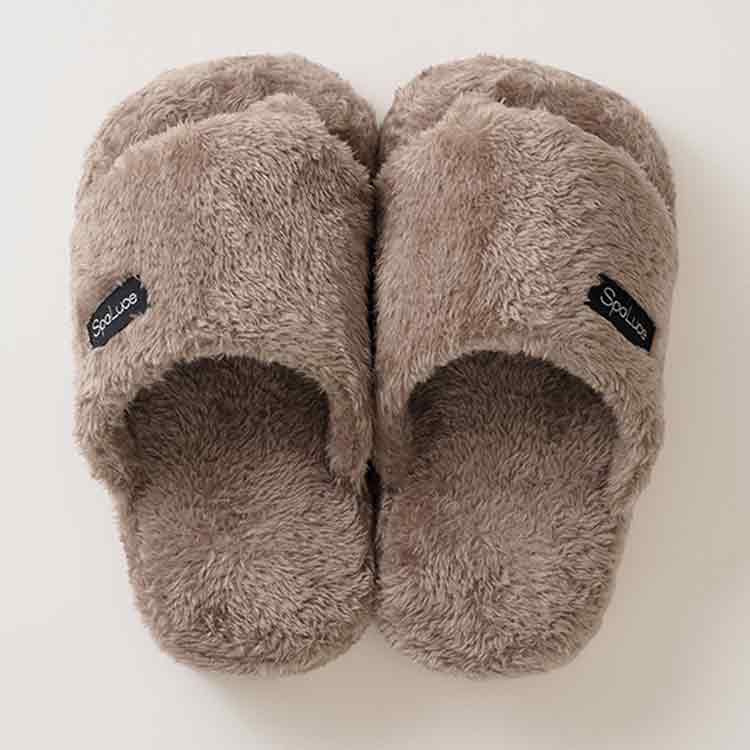 SpaLuce フットケア スリッパ グレージュ M-L