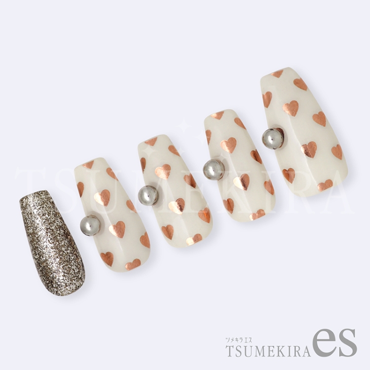 TSUMEKIRA ES-MGN-014 esMEGU NAIL プロデュース MEGUハート PINK GOLD（ジェル専用）