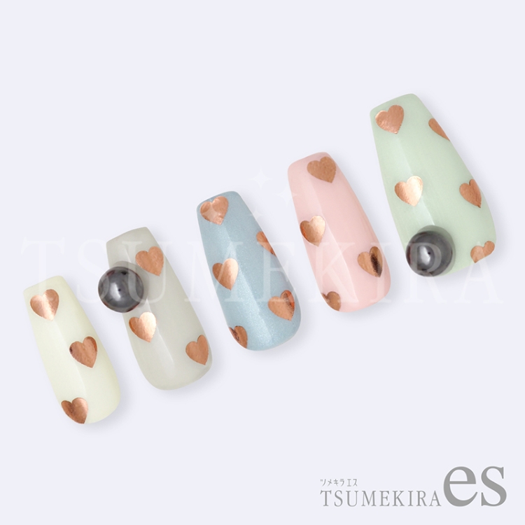 TSUMEKIRA ES-MGN-014 esMEGU NAIL プロデュース MEGUハート PINK GOLD（ジェル専用）