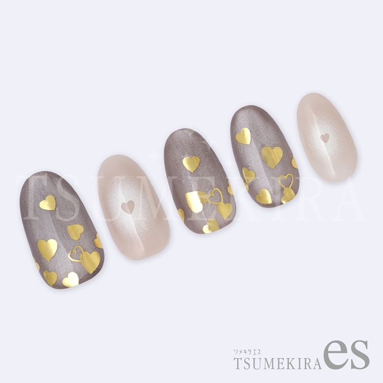 TSUMEKIRA ES-CHT-009 esカラーハート GOLD（ゴールド）（ジェル専用）