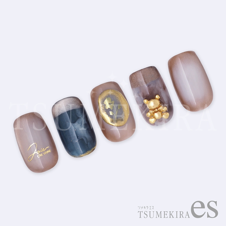 TSUMEKIRA ES-EFK-023 eseffrontee kyoko プロデュース Logos a la carte ゴールド（ジェル専用）