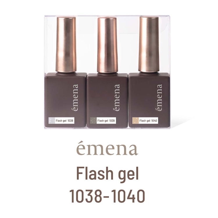 emena フラッシュジェル 3色セット 1038-1040