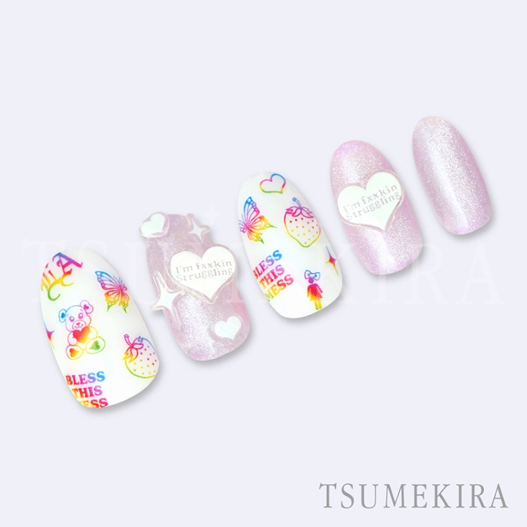 TSUMEKIRA NN-BTK-024 BritneyTOKYOプロデュース Carnival Multi colors