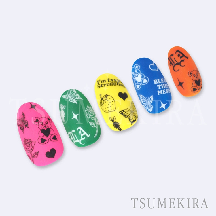 TSUMEKIRA NN-BTK-024 BritneyTOKYOプロデュース Carnival Multi colors