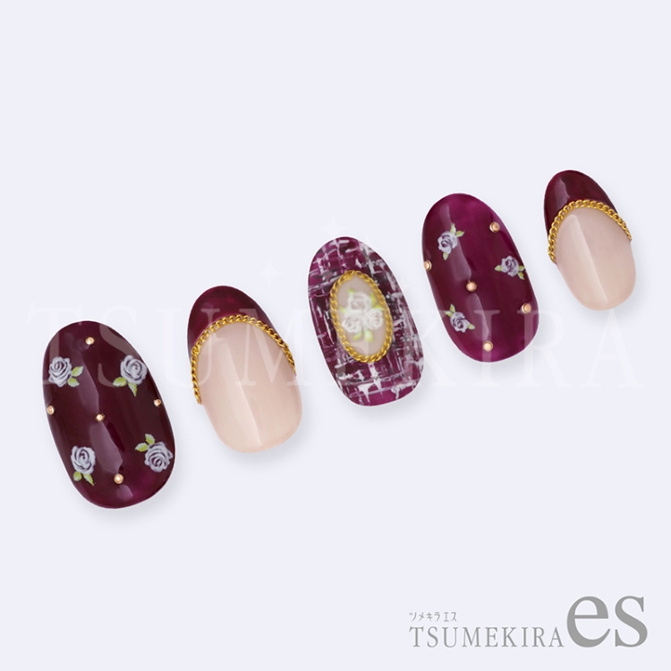 TSUMEKIRA ES-SFL-001 es 小花　ホワイト