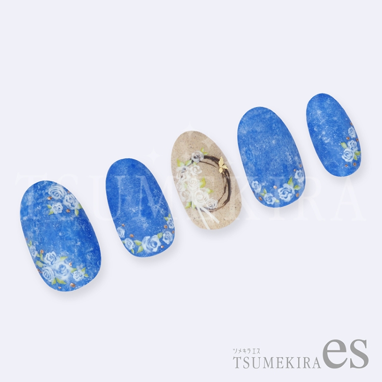 TSUMEKIRA ES-SFL-001 es 小花　ホワイト