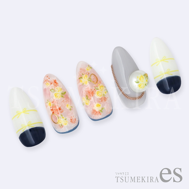 TSUMEKIRA ES-SFL-005 es 小花　イエロー