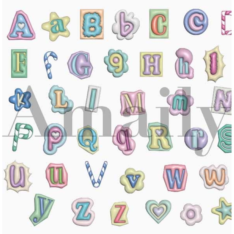 Amaily No.4-19 フォント1