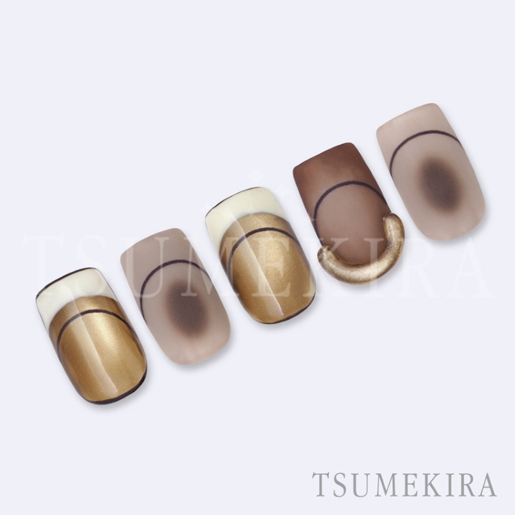 TSUMEKIRA NN-FRL-002 フレンチライン ダークブラウン