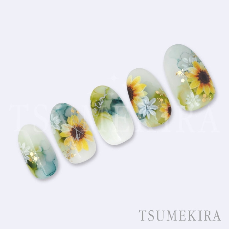 TSUMEKIRA NN-HDE-001 ひまわり でか