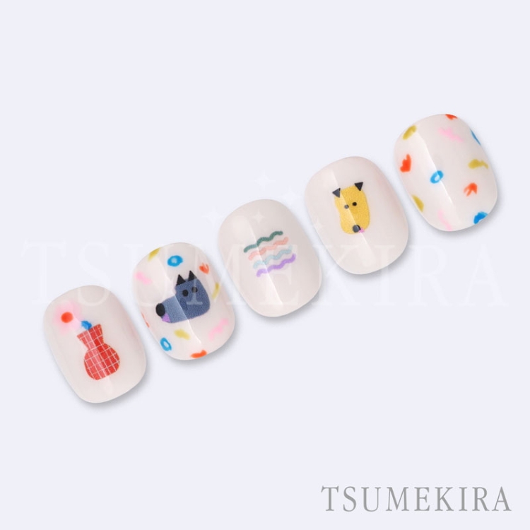TSUMEKIRA NN-LUX-001 luxury nailプロデュース funny dog by luxury nail