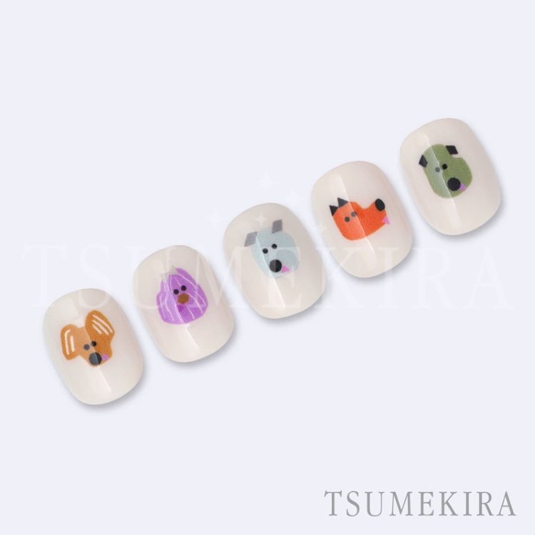 TSUMEKIRA NN-LUX-001 luxury nailプロデュース funny dog by luxury nail