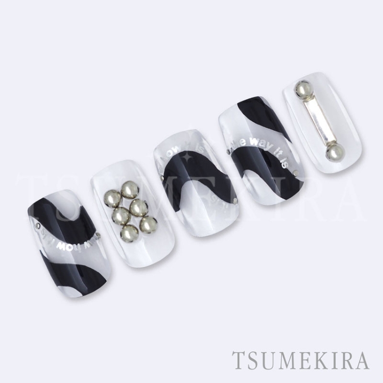 TSUMEKIRA SG-HAR-003 AKI HARASHIMAプロデュース Arc text silver(ジェル専用)