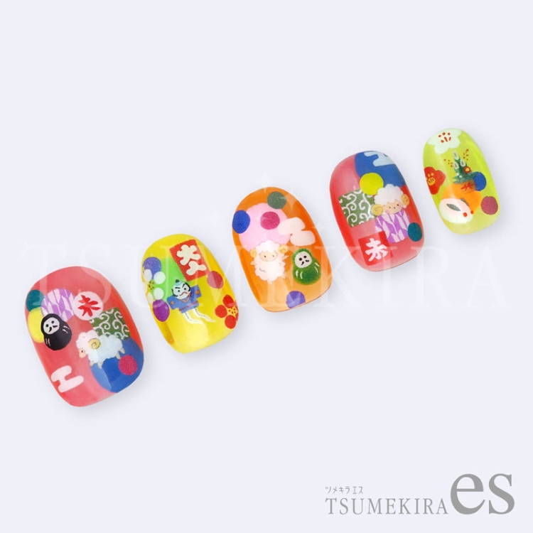 TSUMEKIRA ES-URA-016 esうらなかりかプロデュース おしょうがつ（ひつじ）