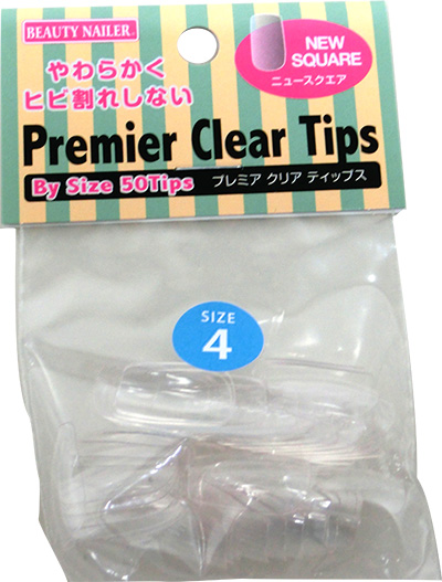 お取り寄せ BEAUTY NAILER プレミア クリアチップス バイサイズ 50P #4 ニュースクエア
