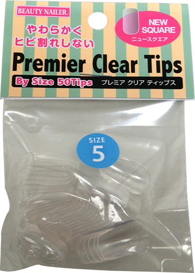 BEAUTY NAILER プレミア クリアチップス バイサイズ 50P #5 ニュースクエア