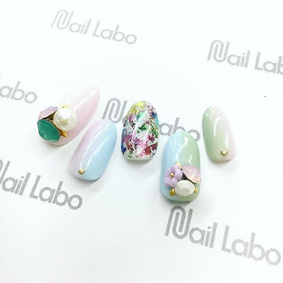 Nail Labo プチフラワー ピュアホワイト