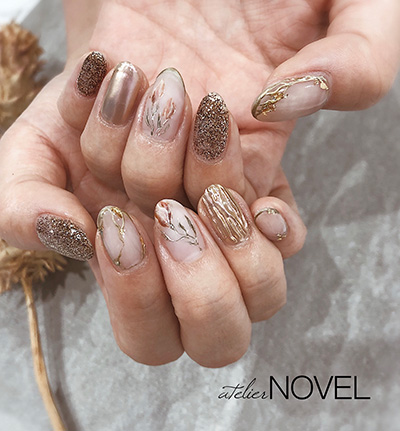 NOVEL マローネ グリッター 1110 | Nail Labo Online Shop ネイルラボ