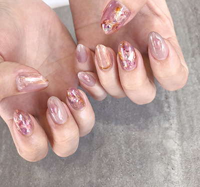 NOVEL ファンシーオーロラフレーク アクアピンク 1310 | Nail NOVEL ファンシーオーロラフレーク アクアピンク 1310 | Nail