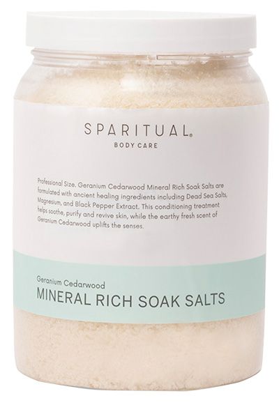 お取り寄せ SPARITUAL ゼラニウム シダーウッド ミネラルリッチ ソークソルト 1892ml