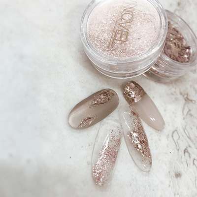 NOVEL シャンパンロゼグリッター 1128 | Nail Labo Online Shop