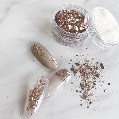 NOVEL シャンパンロゼグリッター 1128 | Nail Labo Online Shop