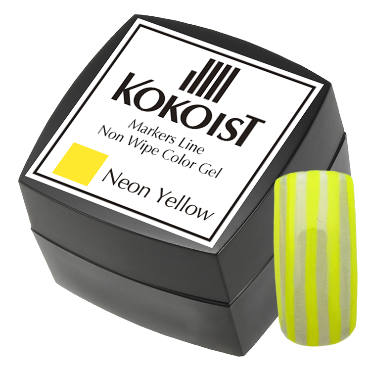 KOKOIST マーカーズライン ノンワイプ カラージェル2.5g ML-08 Thick Neon Yellow