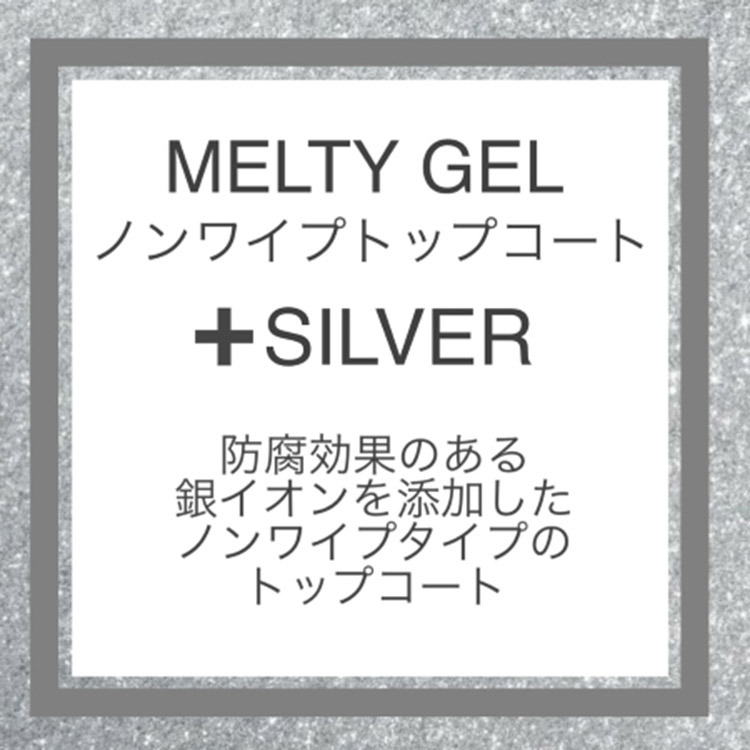 NFS Melty Gel ノンワイプトップコート+SILVER 14g