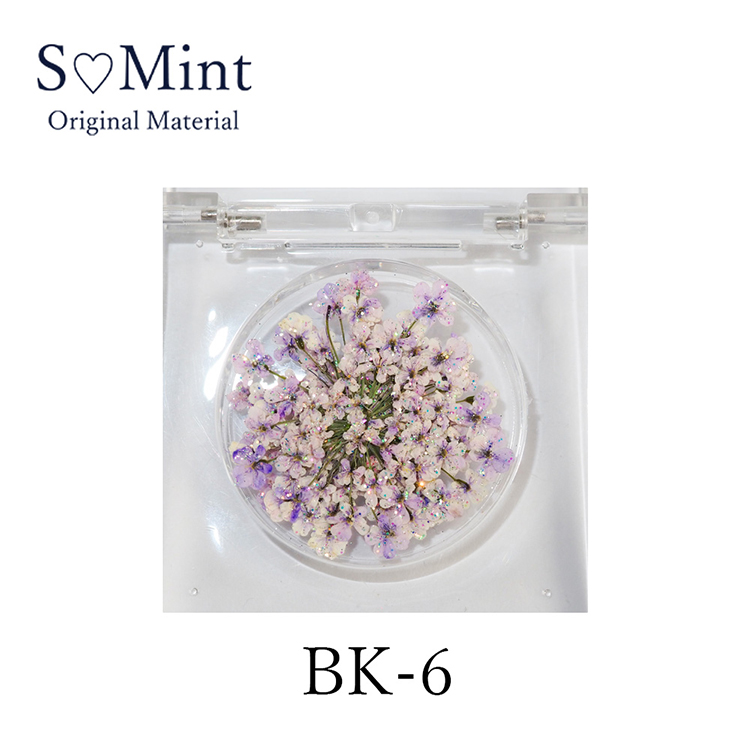 SMint レースフラワー グリッターシリーズ 6.グリッターラベンダー