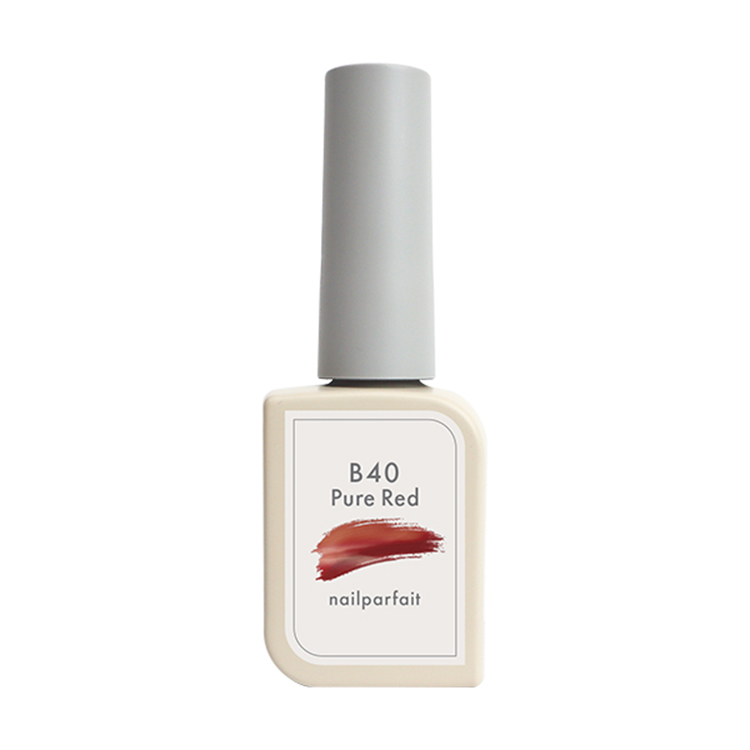 ネイルパフェ アドバンスカラージェル B40 ピュアレッド 7mL