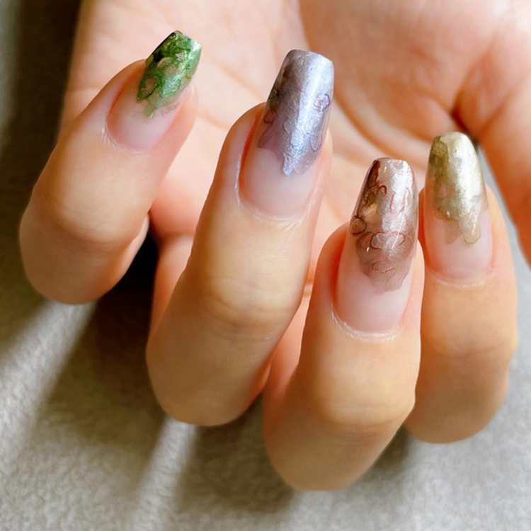ネイルパフェ カラーインク L39 メタリックグリーン 5mL