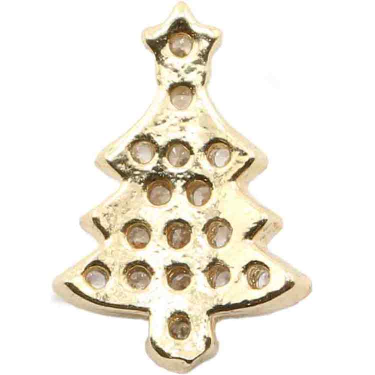 限定 MATIERE メタルパーツ　クリスマスツリーA　クリスタル