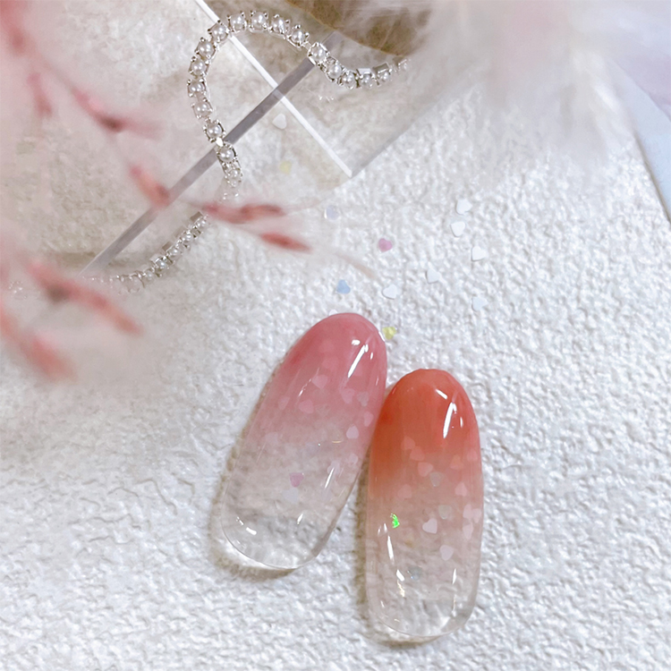 ネイルパフェ miniハートのホログラム6色セット 1mm