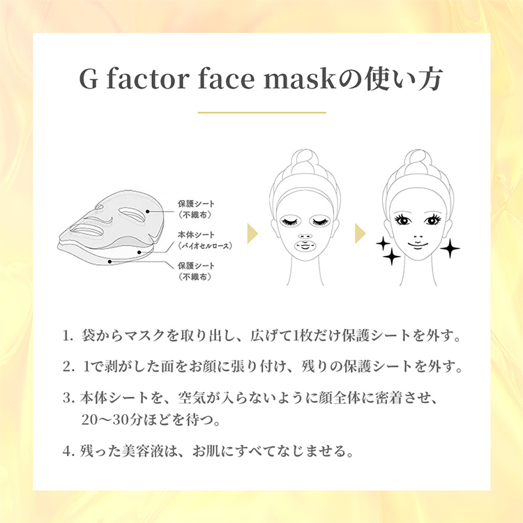 十美LAB グロースファクター フェイスマスクビタミンC誘導体 １枚