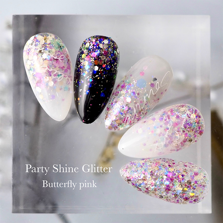 限定 SMint Party Shine Glitter Butterfly pink