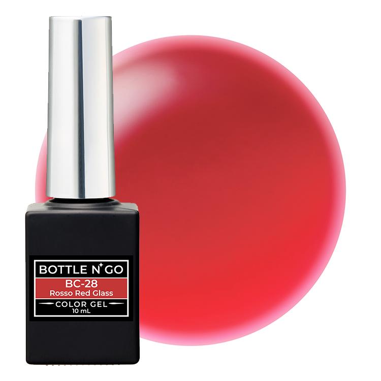 KOKOIST ボトルンゴーカラージェル 10mL BC-28 Rosso Red Glass